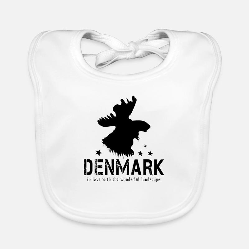 Denmark Danmark Moose Organic Baby Bibs