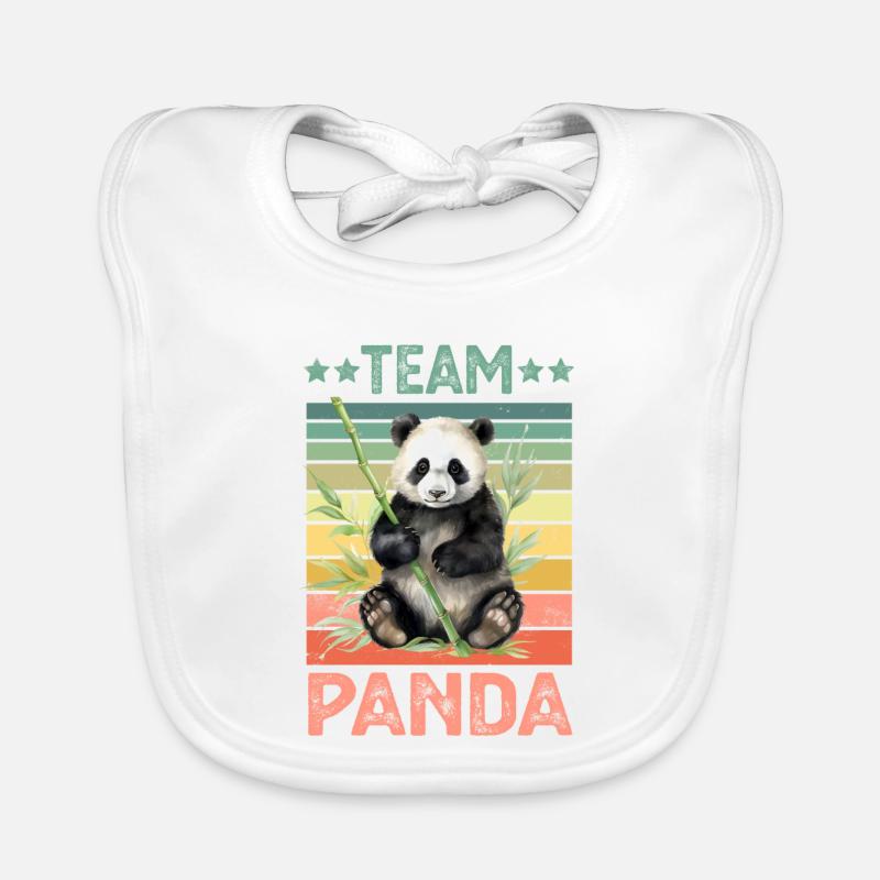 Panda Pandabär Baby Bio-Lätzchen