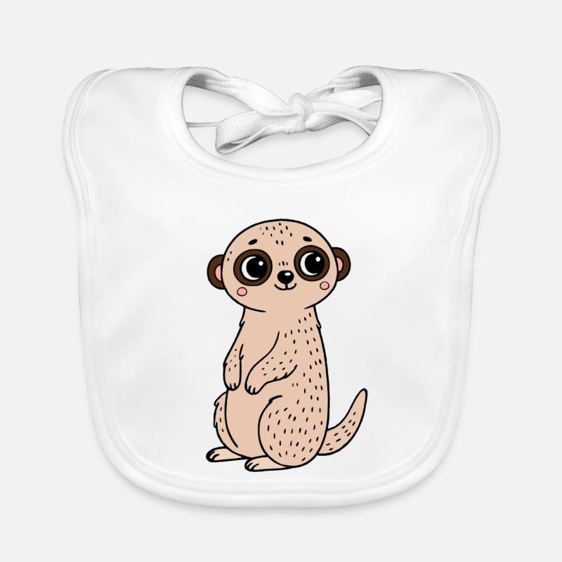 Erdmännchen Baby Bio-Lätzchen