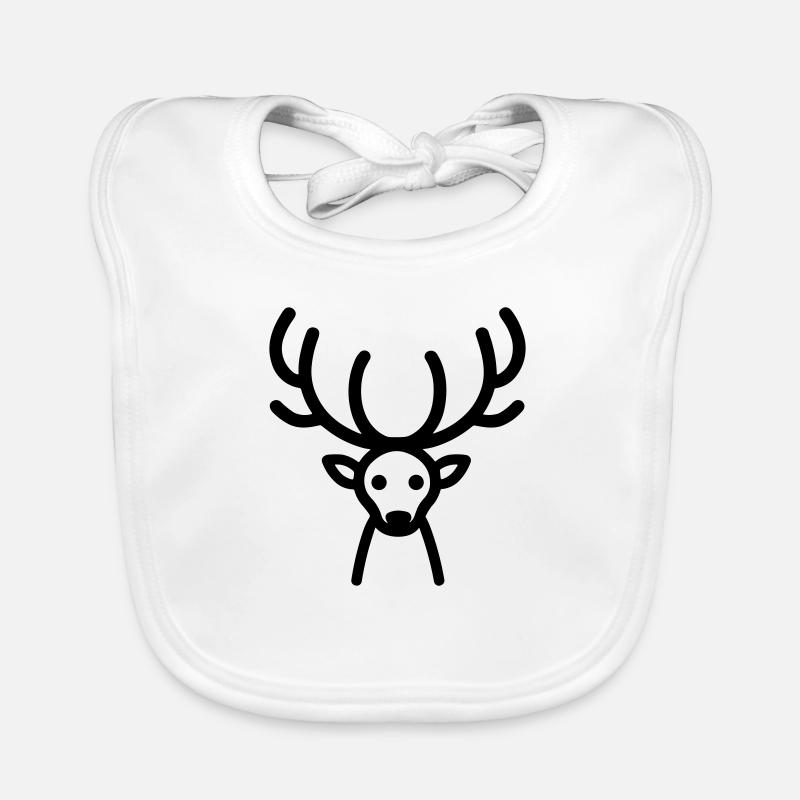 Christmas Reindeer Organic Baby Bibs
