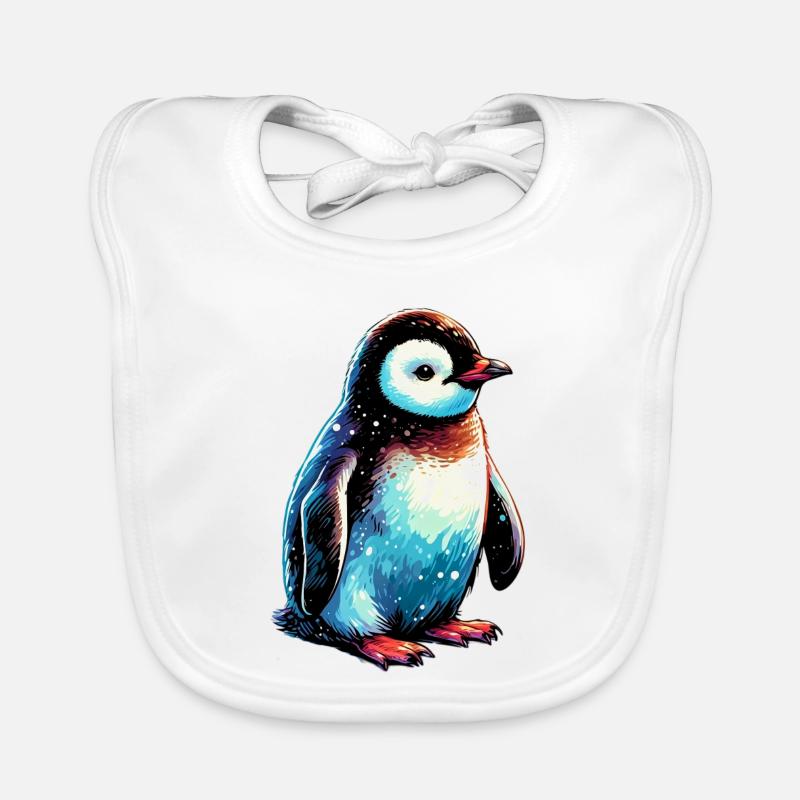 Pingouin Bavoir bio Bébé
