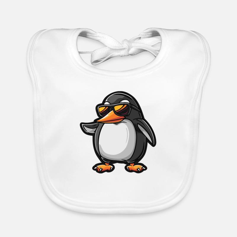 Pinguin Comic Cool Baby Bio-Lätzchen