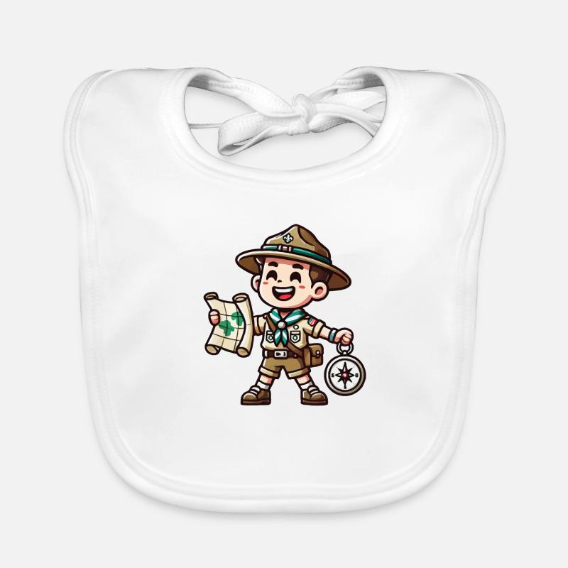 Boy Scout Comic Organic Baby Bibs