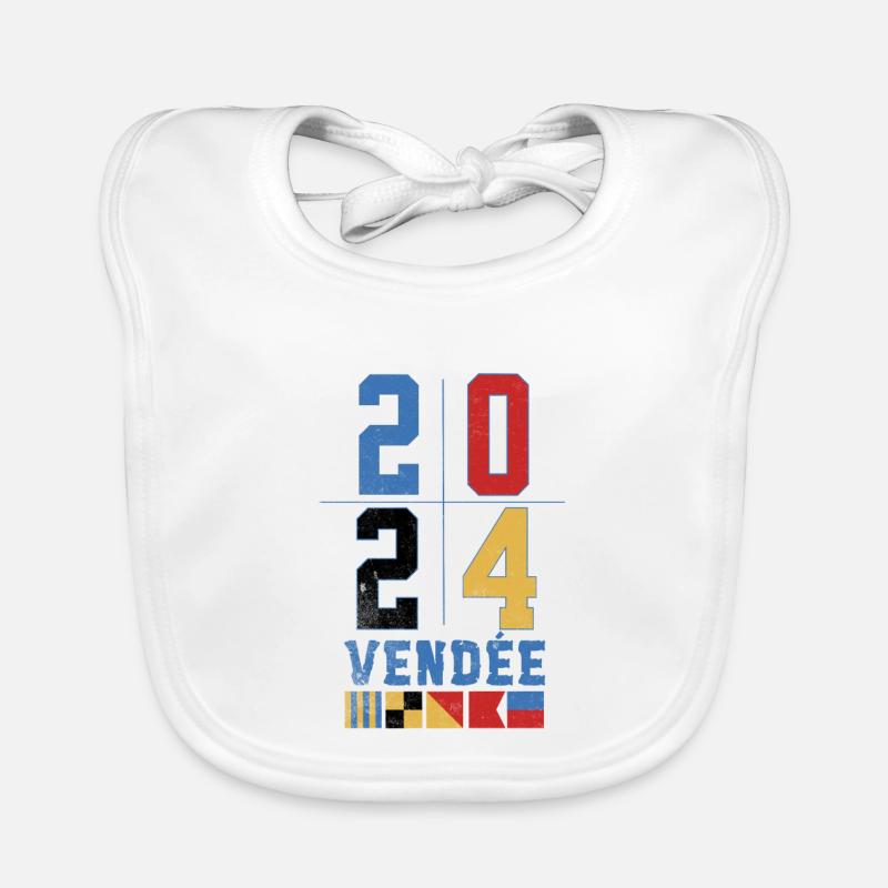 Globe regatta design Year 2024 Vendée Organic Baby Bibs