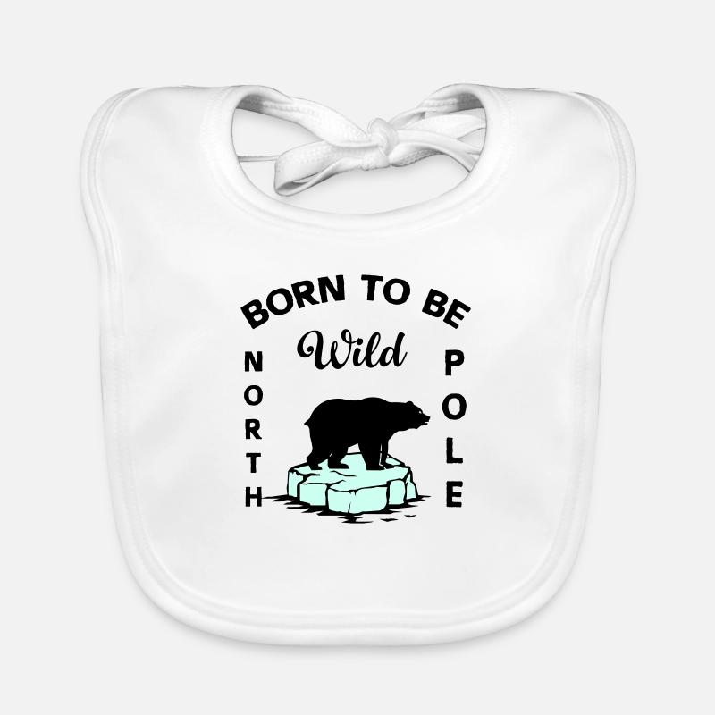 IJsbeer Wildernis Antarctica Bio-slabbetje voor baby's