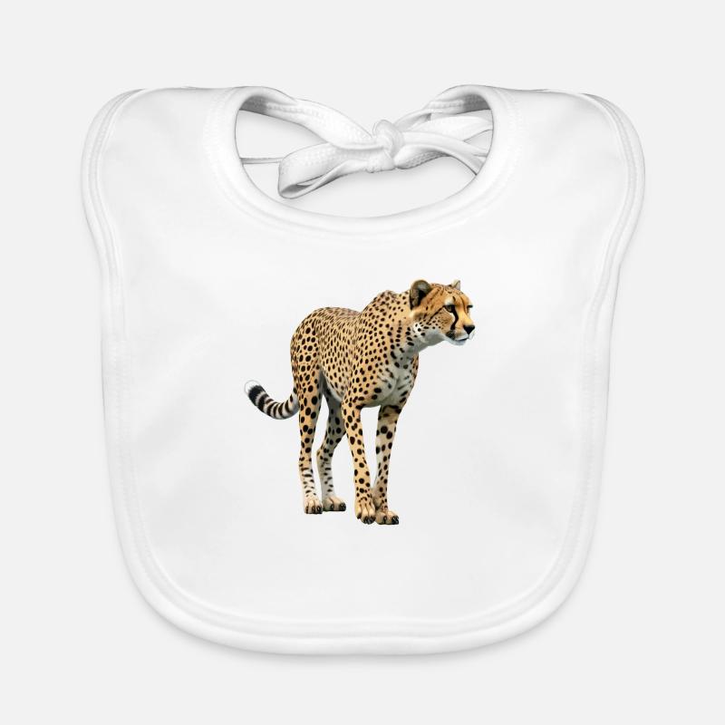 Cheetah real Organic Baby Bibs