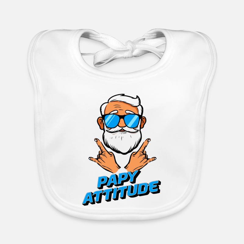 Papy attitude Bavoir bio Bébé