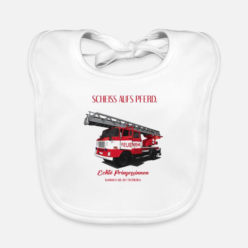 Pompiers // RDA // Illustration Bavoir bio Bébé