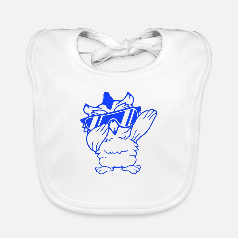 hibou dabbing dab danse pose geste lunettes de soleil mignon Bavoir bio Bébé