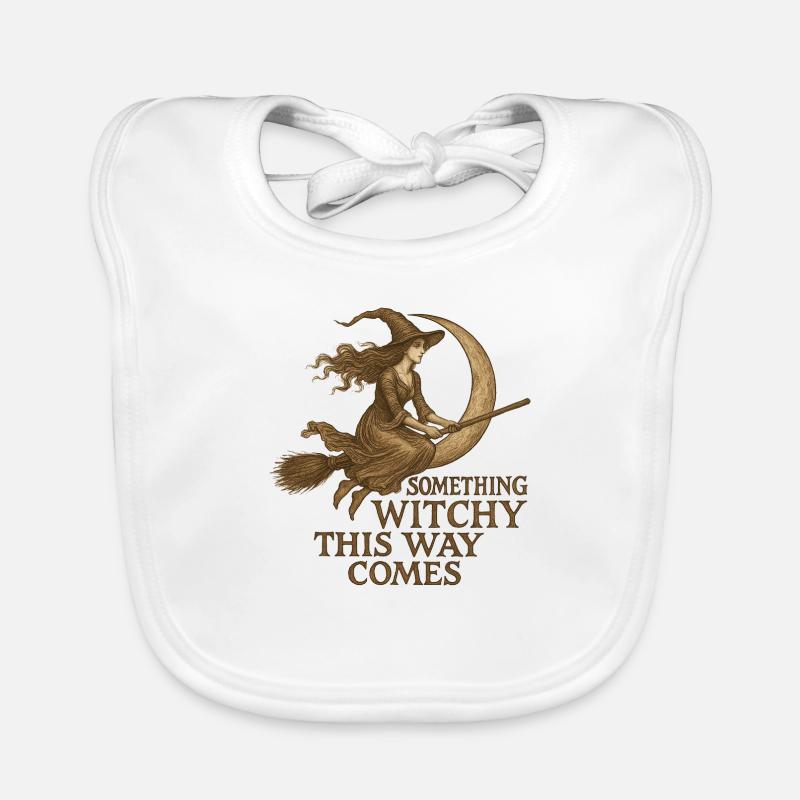 Witchy Moon Flight Organic Baby Bibs