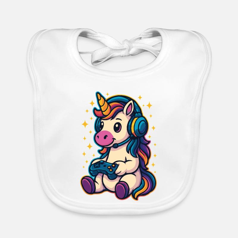 Licorne de jeu Bavoir bio Bébé