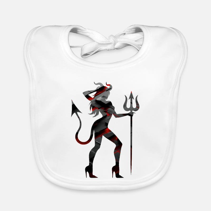 Conception de la silhouette du chasseur de démons intrépide Bavoir bio Bébé