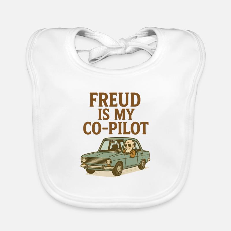 Freud est mon copilote Bavoir bio Bébé