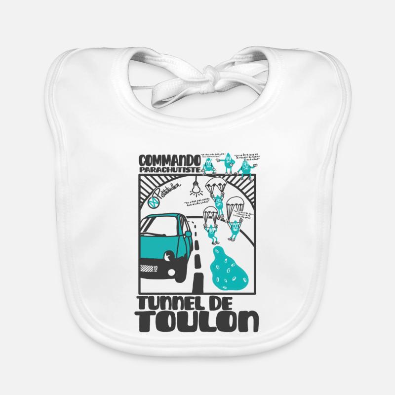 Goutte Tunnel Toulon Commando Organic Baby Bibs