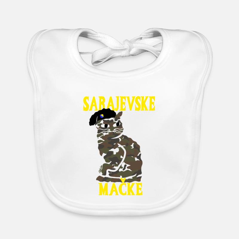 Camouflage Cat Sarajevo Military Organic Baby Bibs