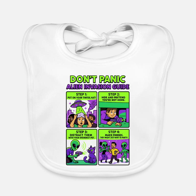 Alien Invasion Guide Organic Baby Bibs