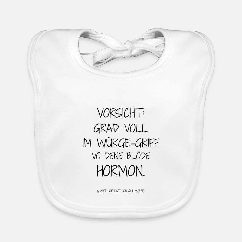 Statement-Design – Ironie trifft Alltag Baby Bio-Lätzchen