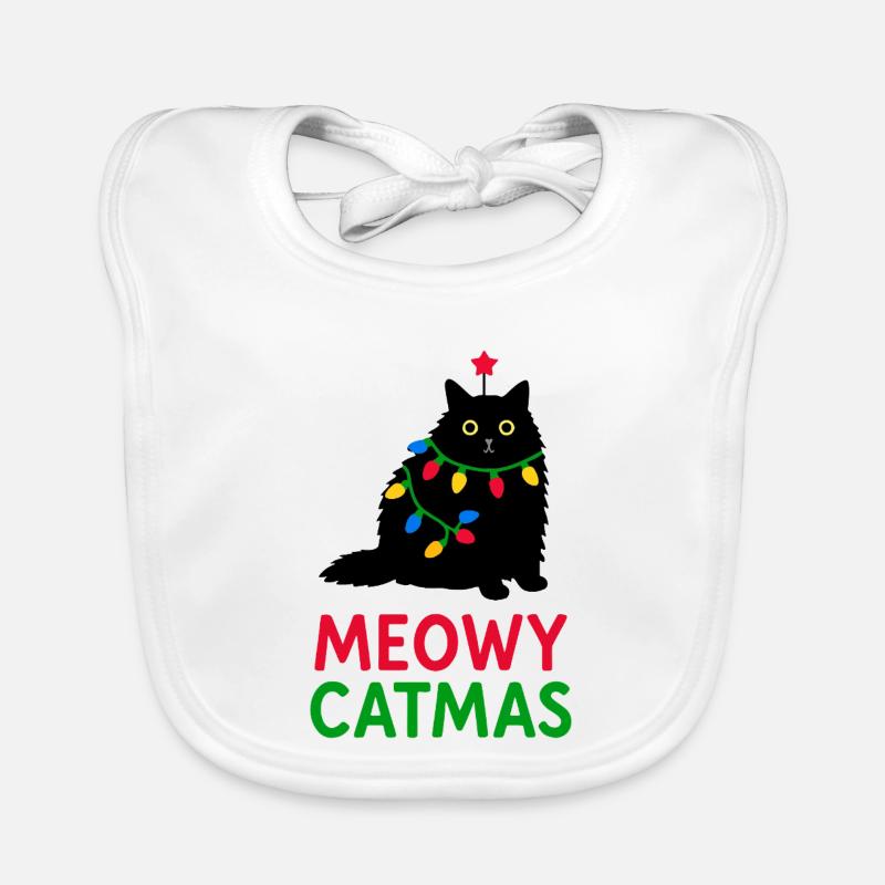 Meowy Catmas Baby Bio-Lätzchen