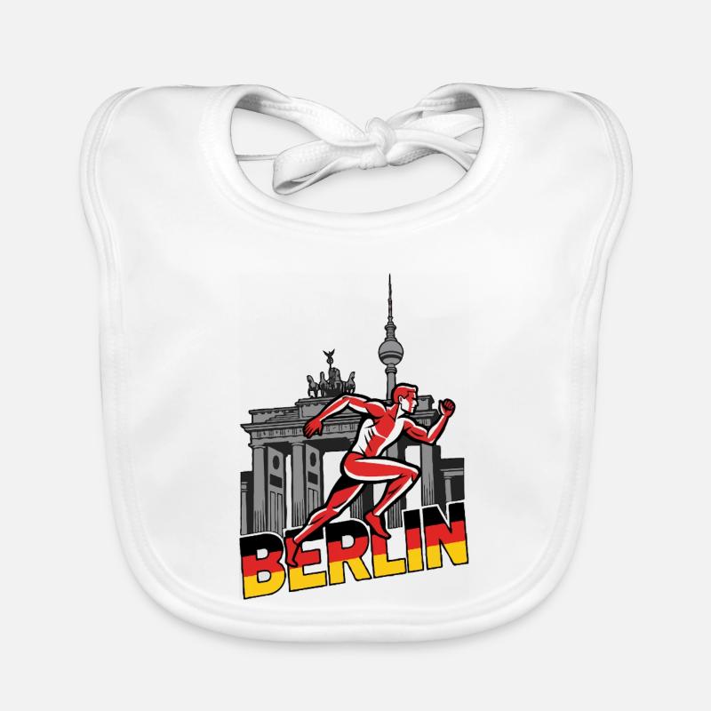 Berlin sprint runner Organic Baby Bibs