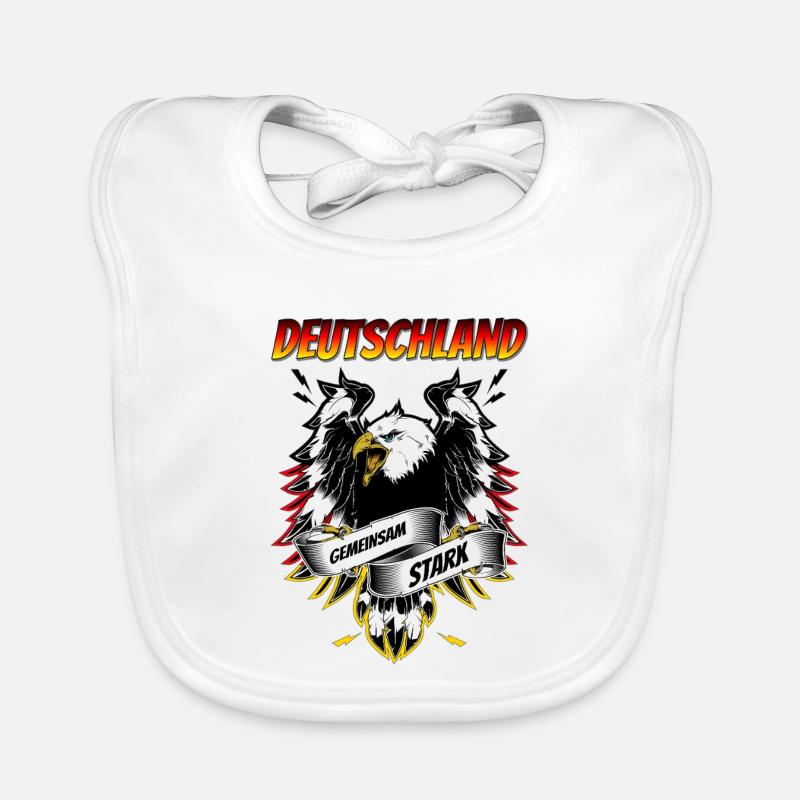 Germany Strong Together Eagles Organic Baby Bibs