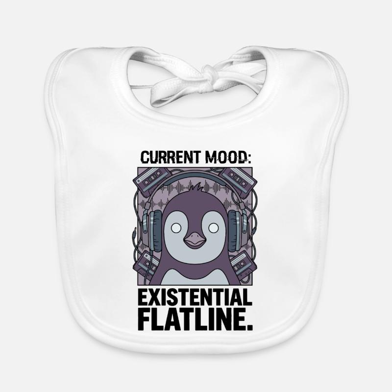 Humeur actuelle Ligne zéro existentielle Bavoir bio Bébé