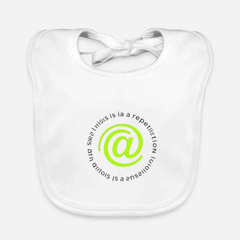 Neon @ Circle Logo-Replikation Baby Bio-Lätzchen