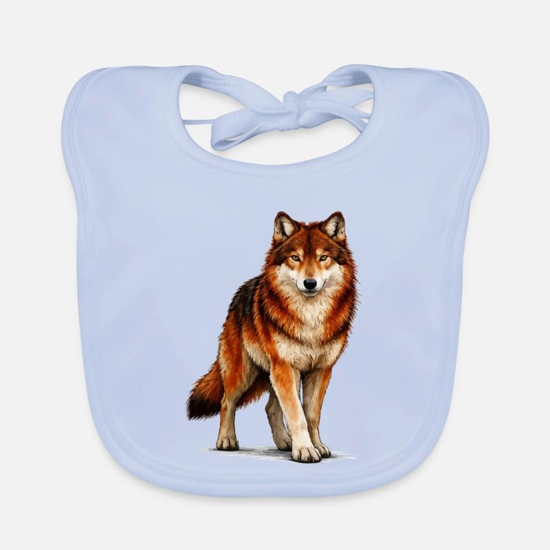 Loup Bavoir bio Bébé