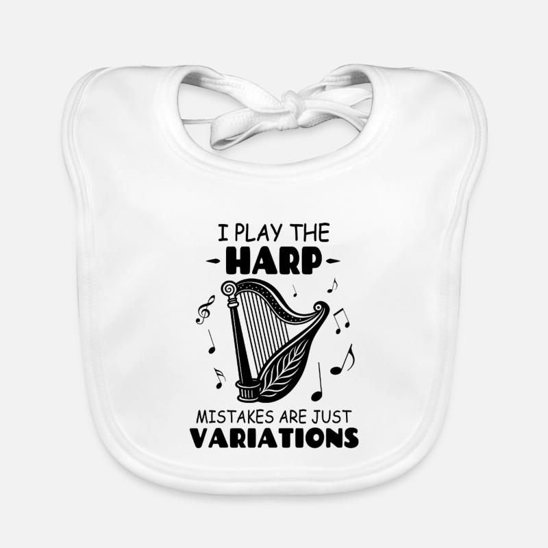 Ich spiele The Harp Fehler sind nur Variationen Baby Bio-Lätzchen