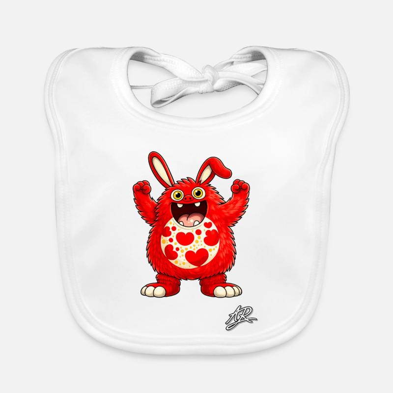 The overflowing heart Organic Baby Bibs