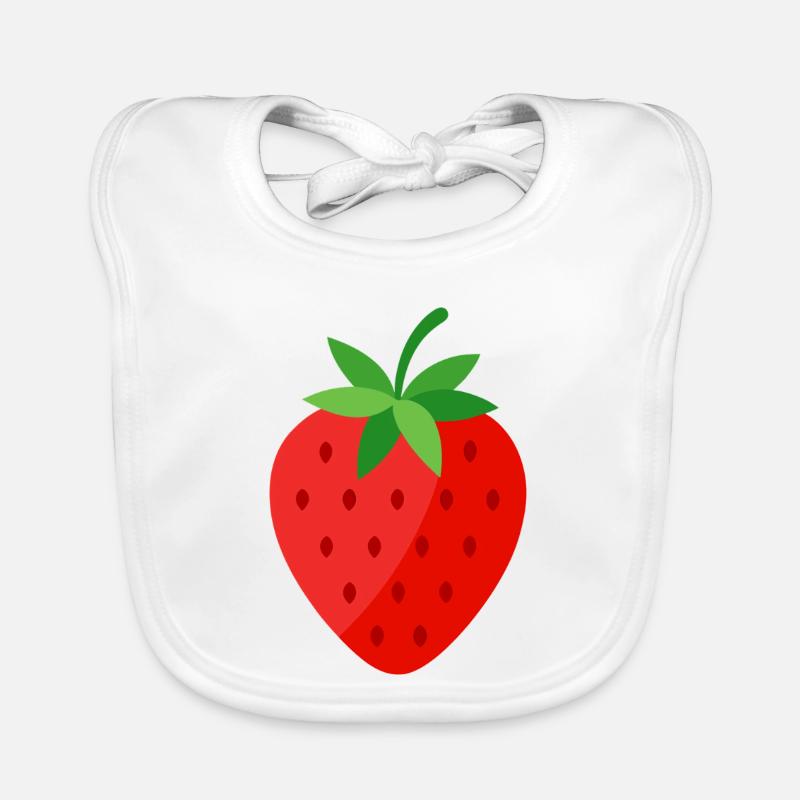fraise Bavoir bio Bébé