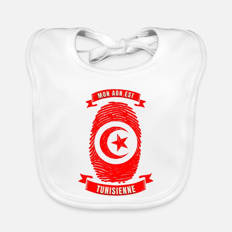 Mon ADN Tunisienne - Cadeau Tunisien, Tunisienne Bavoir bio Bébé