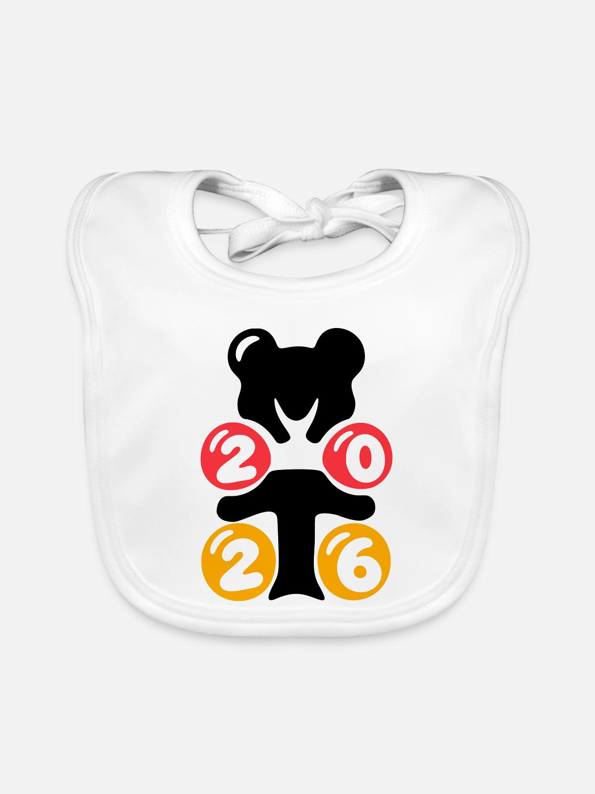 Logo_2026_final_layers - Baby Bio-Lätzchen - Weiß - Vorne