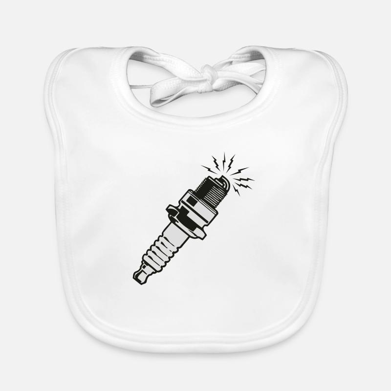 Spark plug Organic Baby Bibs