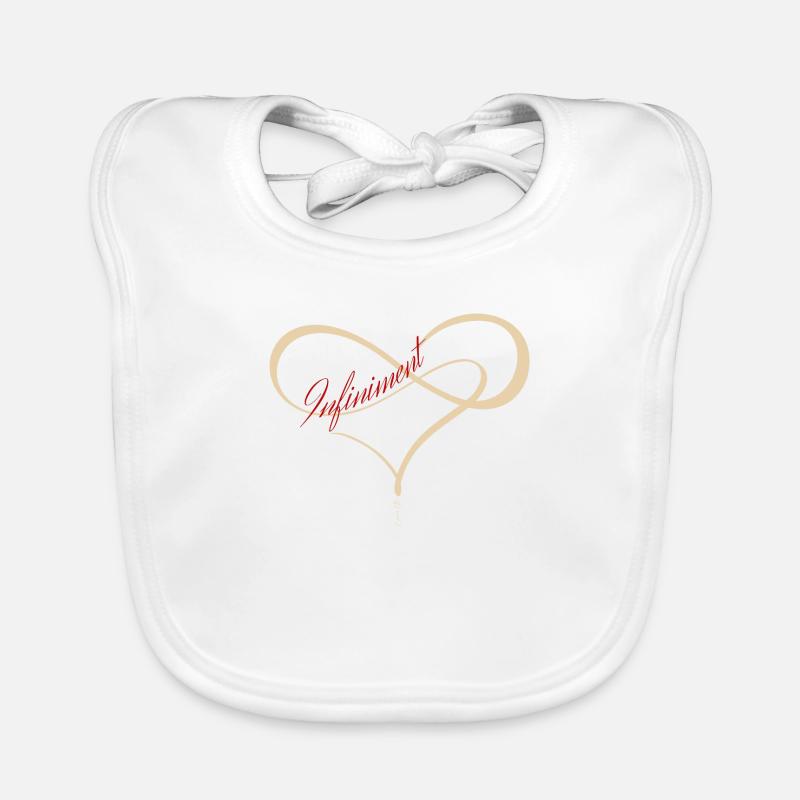 infinitely red Organic Baby Bibs