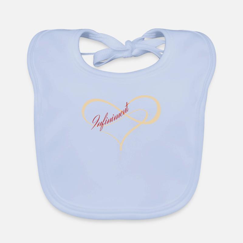 infinitely red Organic Baby Bibs