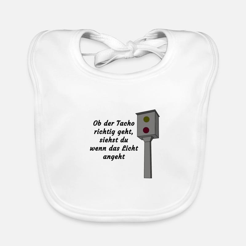 Speed camera black Organic Baby Bibs