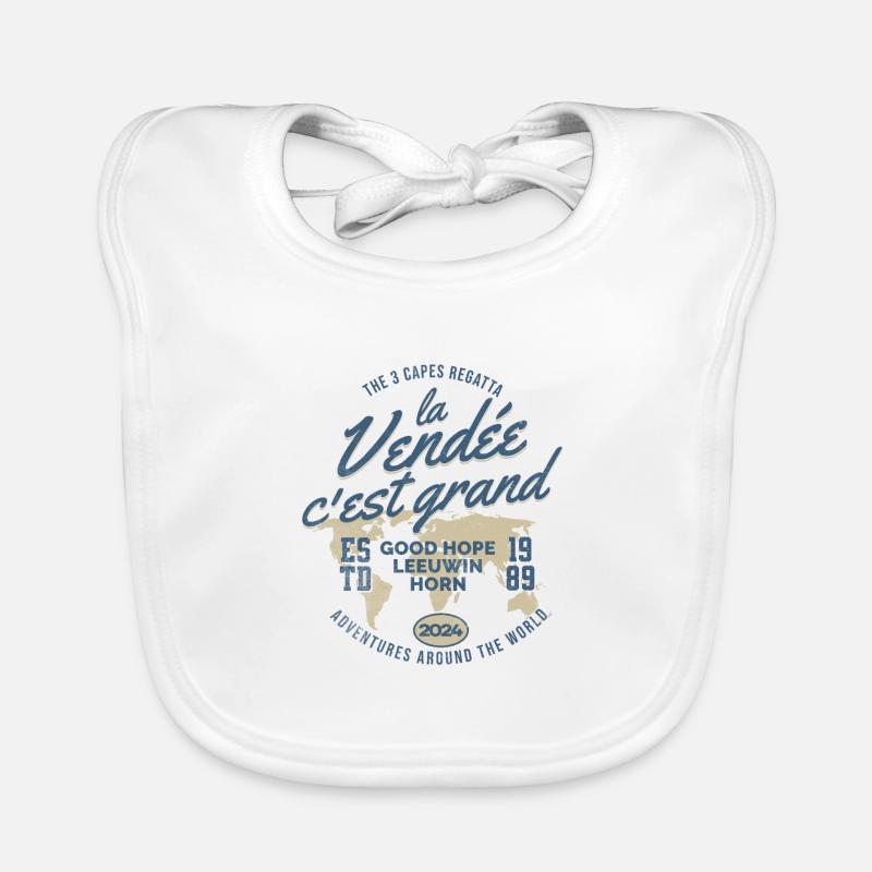 The Vendée is great 3 capes regatta Organic Baby Bibs