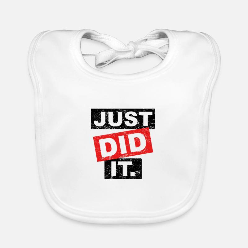 JUST DID IT | Vintage Geschenkidee Baby Bio-Lätzchen