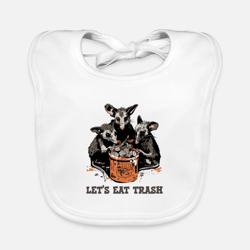 Possum lässt Müll essen Baby Bio-Lätzchen