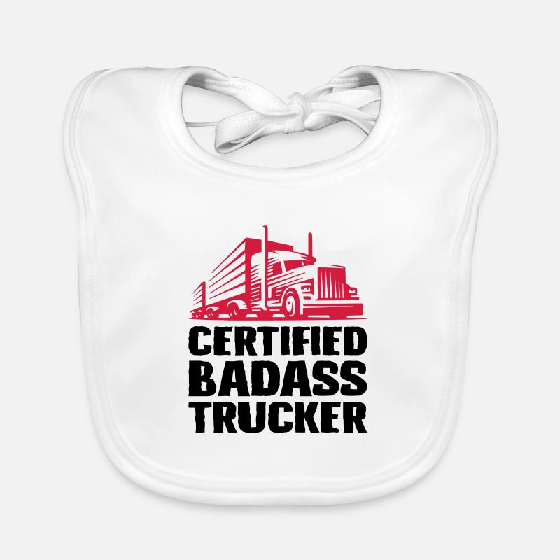 Certified badass trucker Baby Bio-Lätzchen