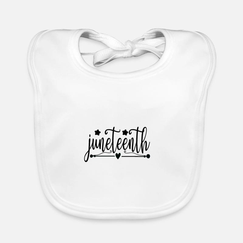 Juneteenth Black History Day Pride Gift Organic Baby Bibs