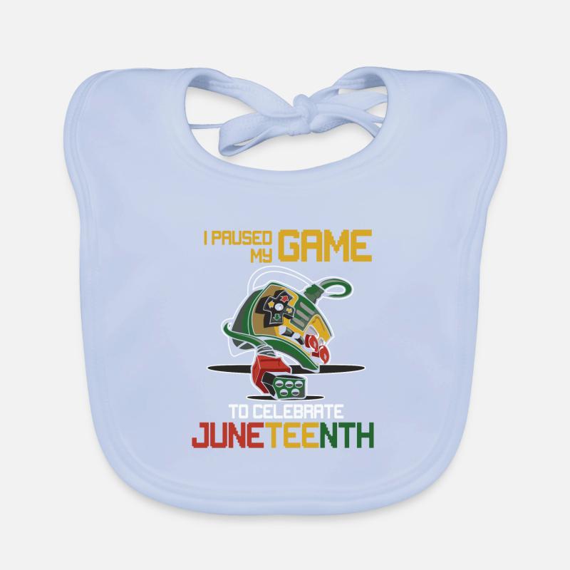 Juneteenth Black History Day Pride Gift Organic Baby Bibs