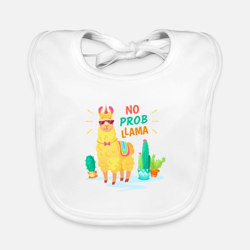 No Problama, funny animal Organic Baby Bibs