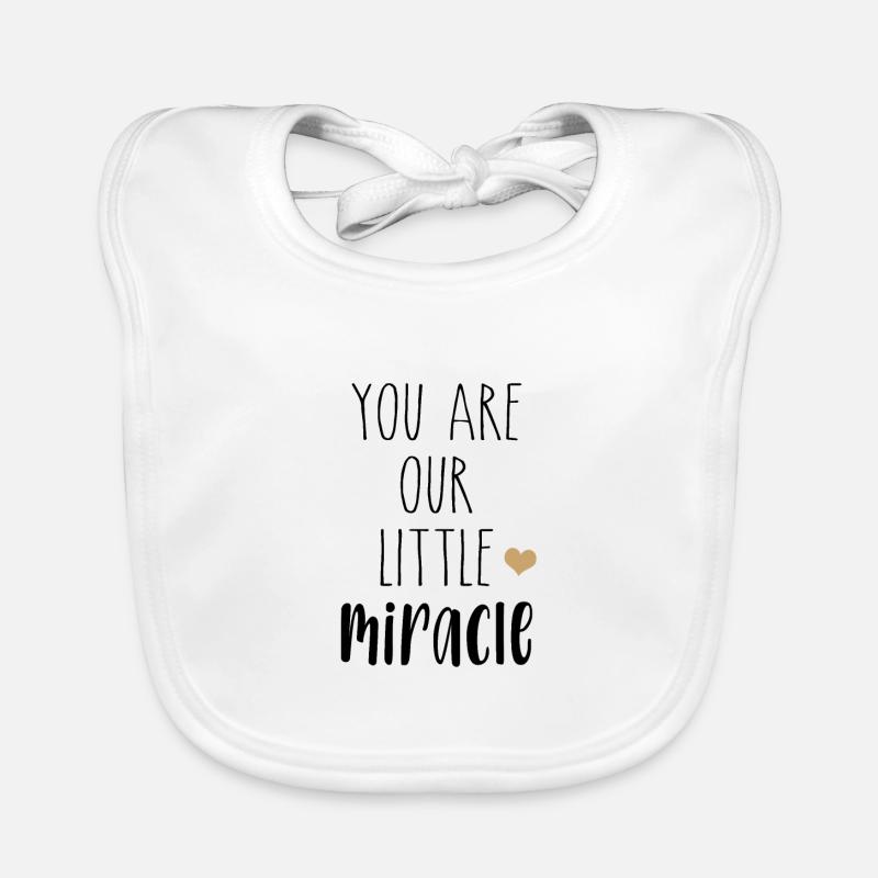 Tu es notre petit miracle | petit miracle Bavoir bio Bébé