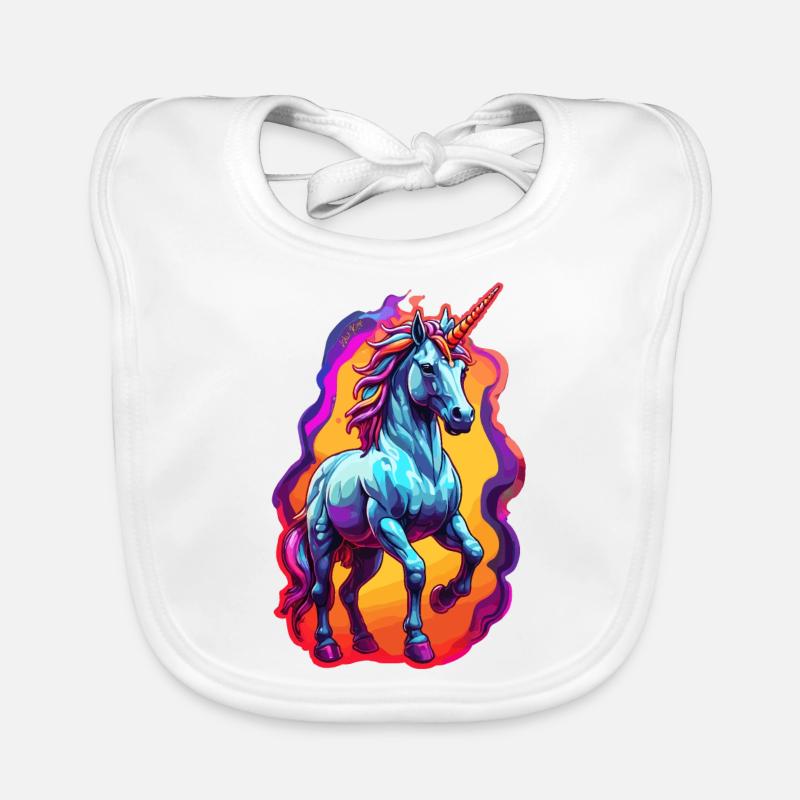 Licorne Bavoir bio Bébé