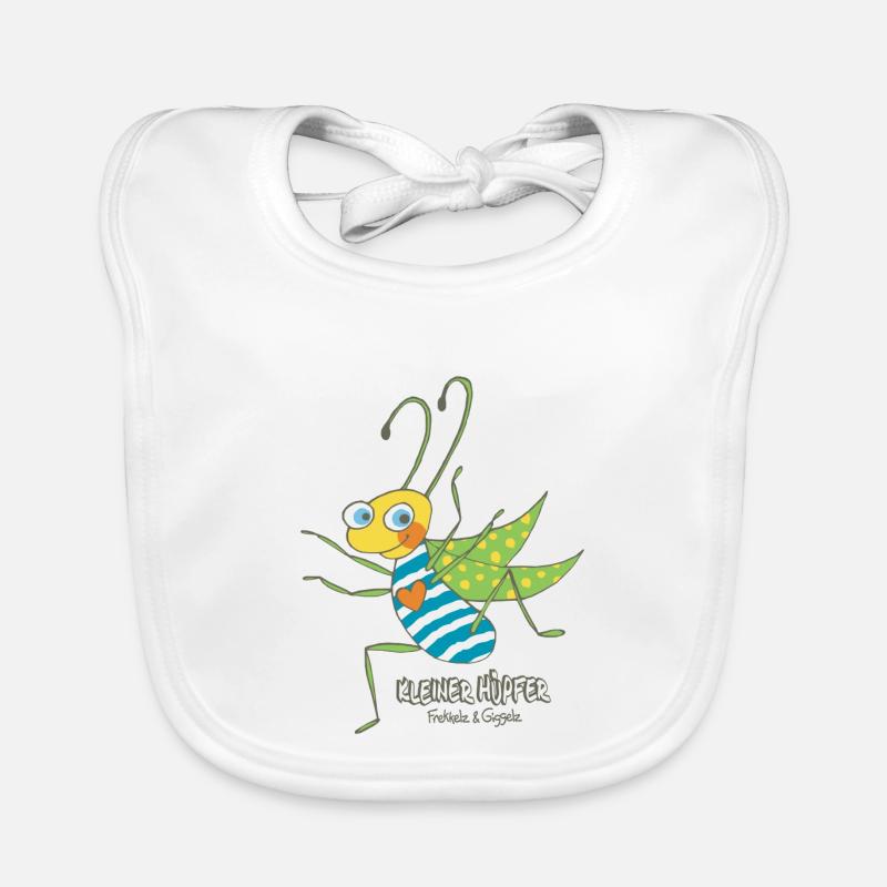 Petit houblon - Bavoir bio Bébé - blanc