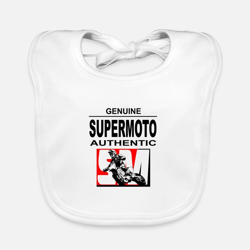 Supermotard Bavoir bio Bébé