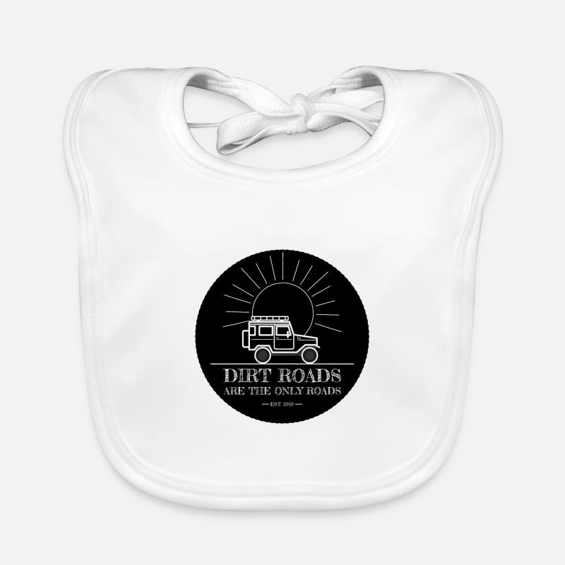 Feldwege sind die einzigen Straßen Baby Bio-Lätzchen