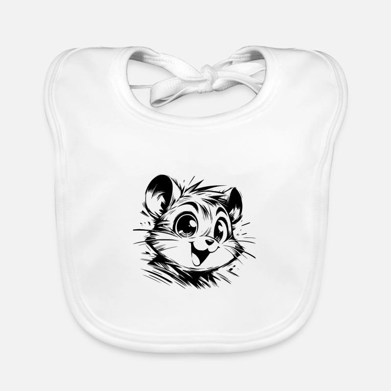 Enfants Hamster Drôle Bébé Dessin Bavoir bio Bébé