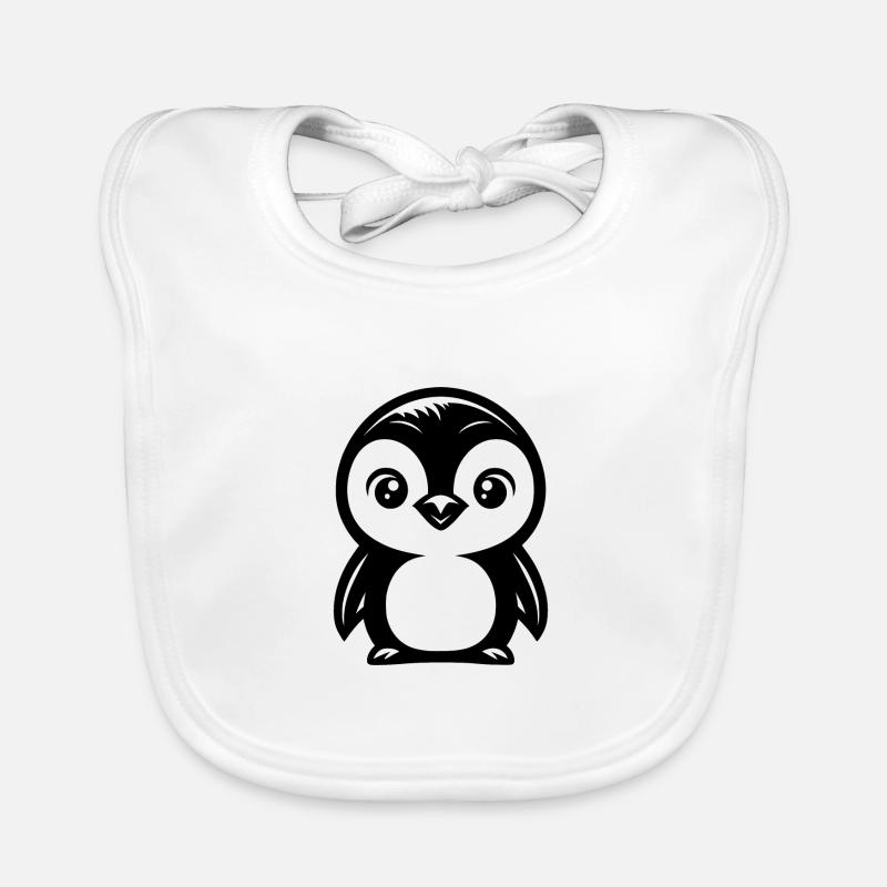 Dessin mignon de pingouin comique Bavoir bio Bébé